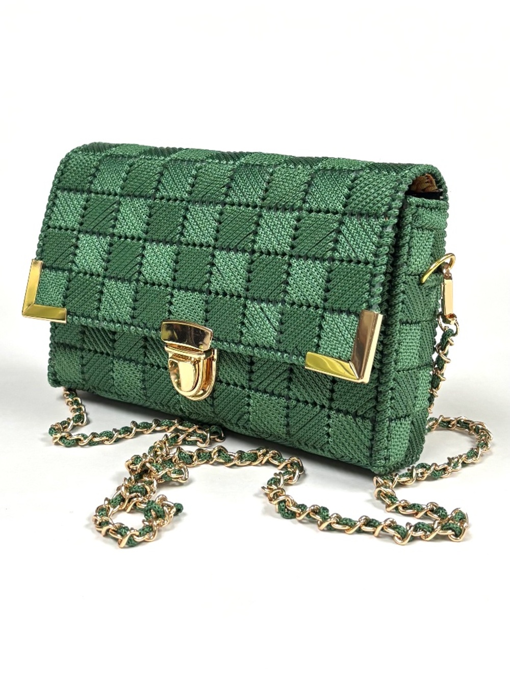 New Green Hand Woven Bag/Purse